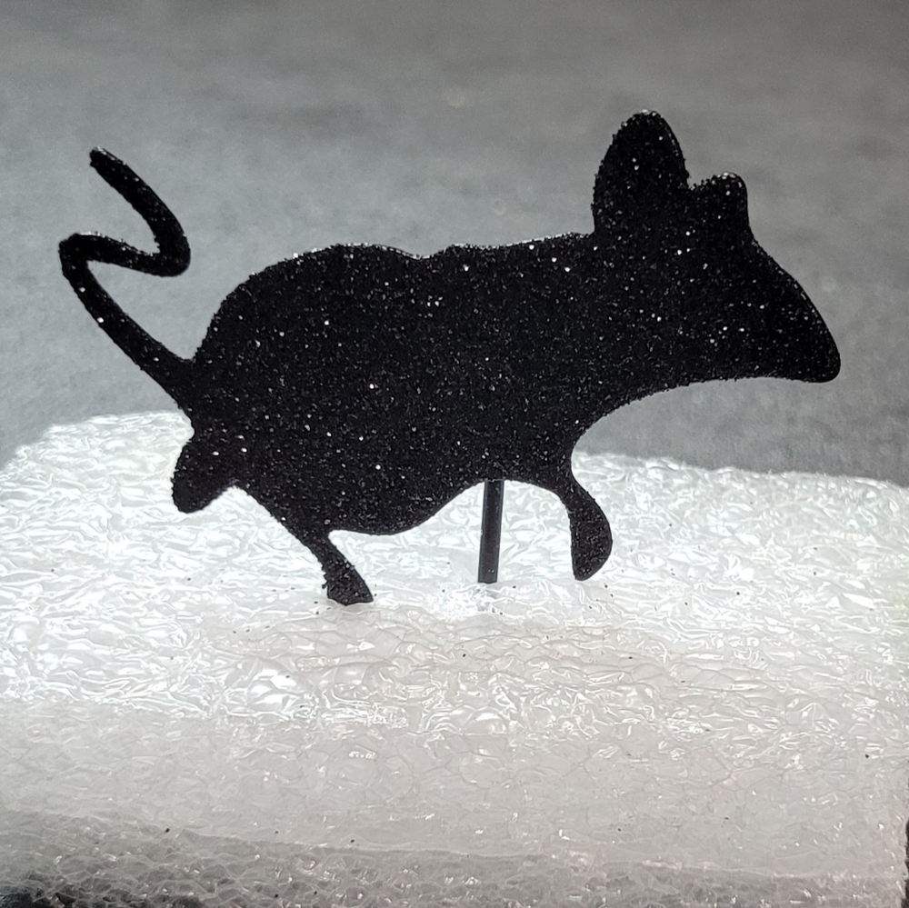 Halloween Metal Cat & Mouse Silhouette Decorative Set - Picture 9 of 15